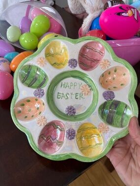 Vintage Green Deviled Egg Holder